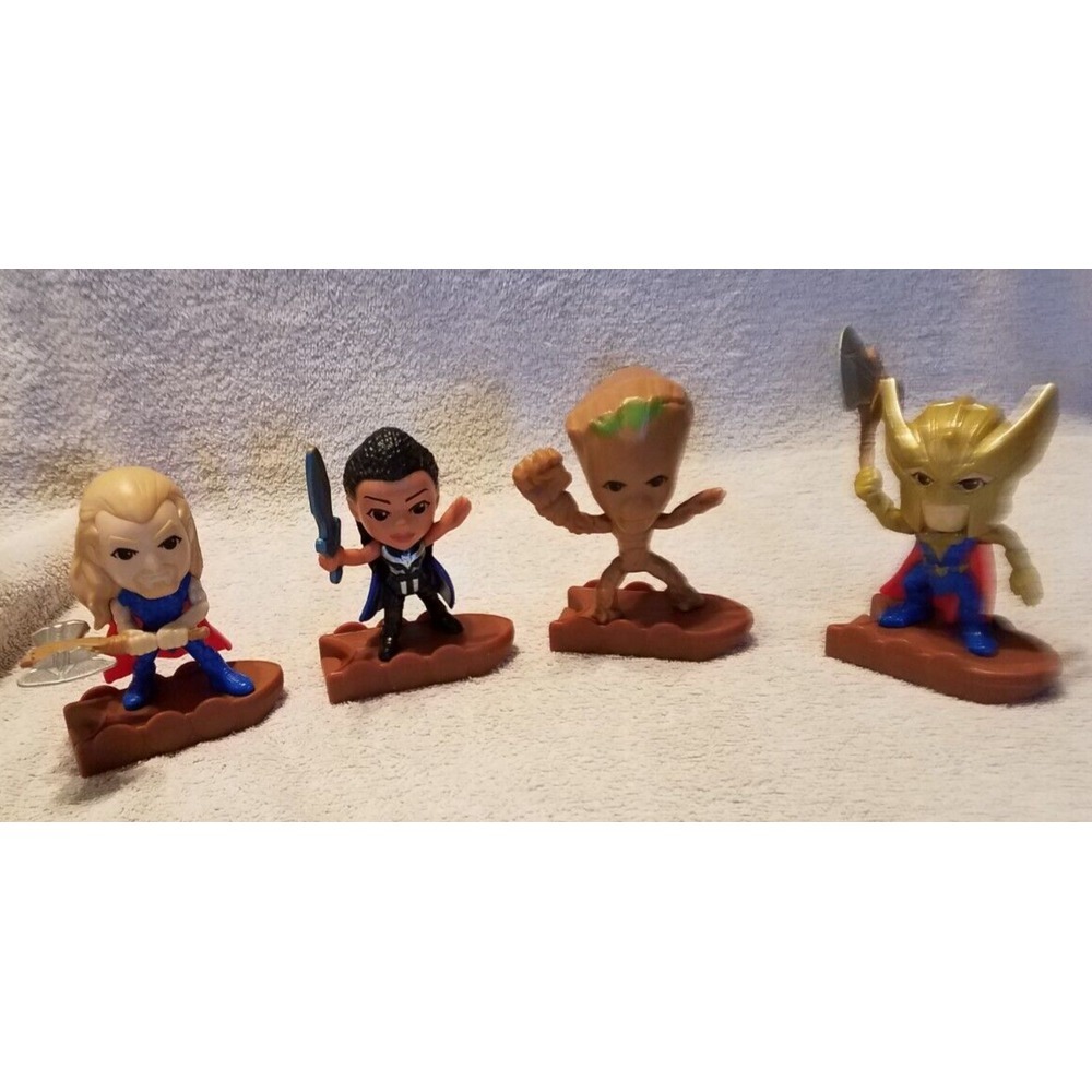 Marvel Thor Love And Thunder McDonalds 2022‎ Happy Meal Toys Lot 4